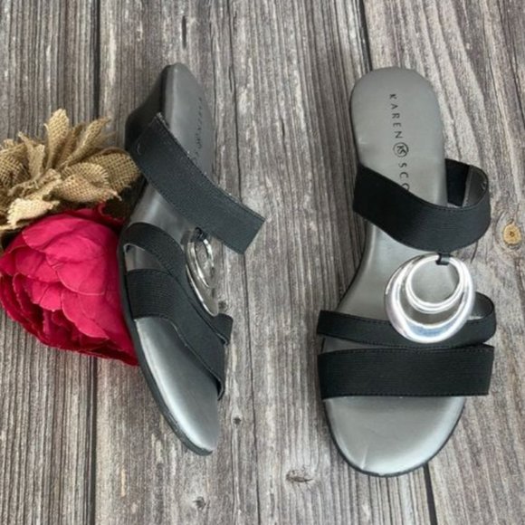 Karen Scott Evonne Slip-On Sandals 7M